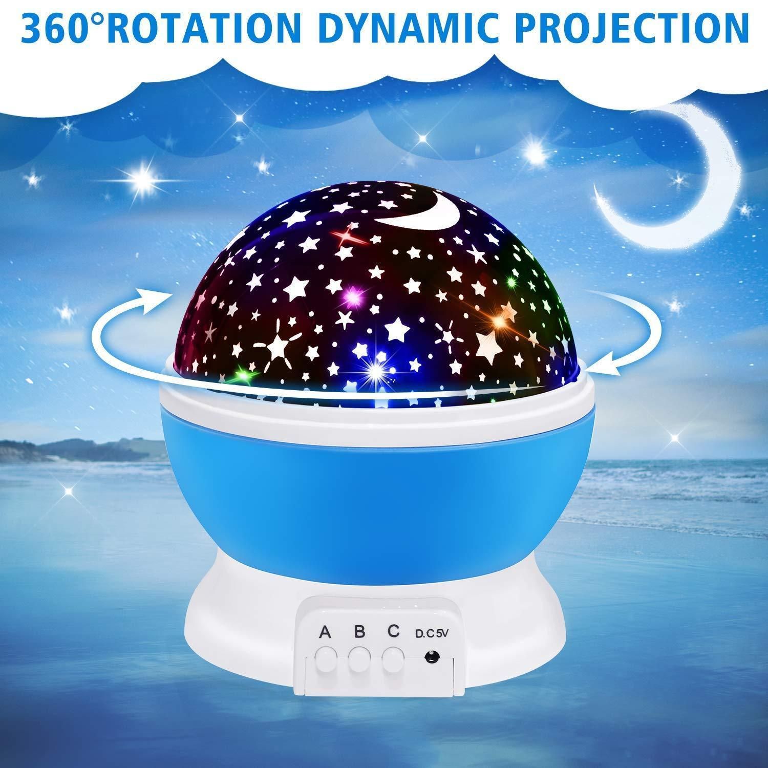 Star  Color Changing Rotating  Lamp